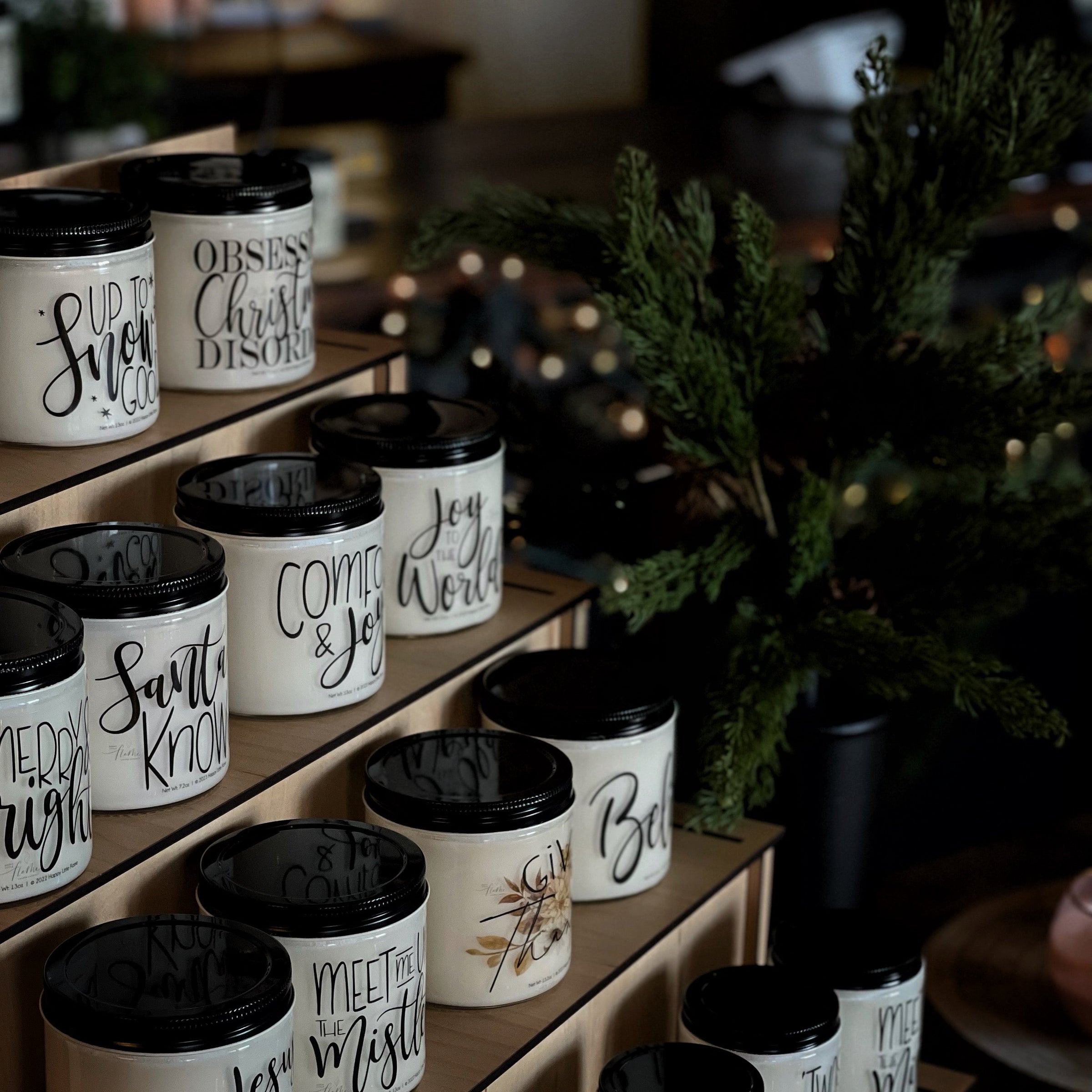 Winter/Holiday Conversation Candles