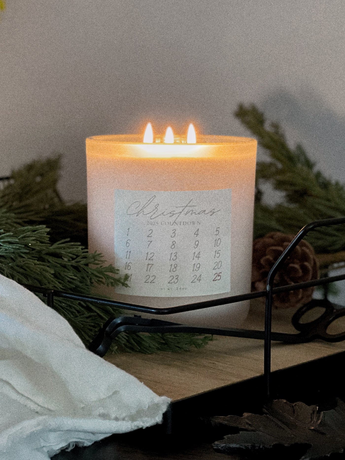 2025 Christmas Advent Candle