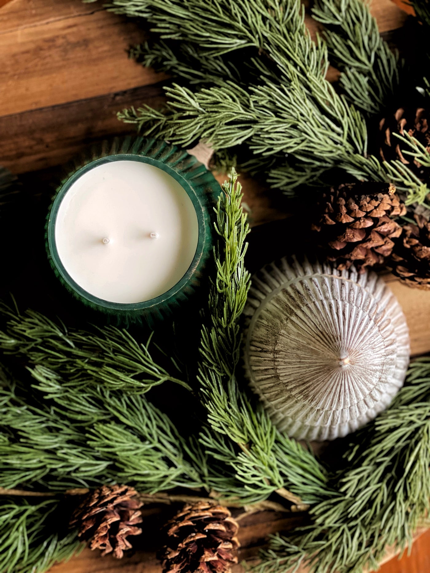 Vintage Christmas Tree Candle