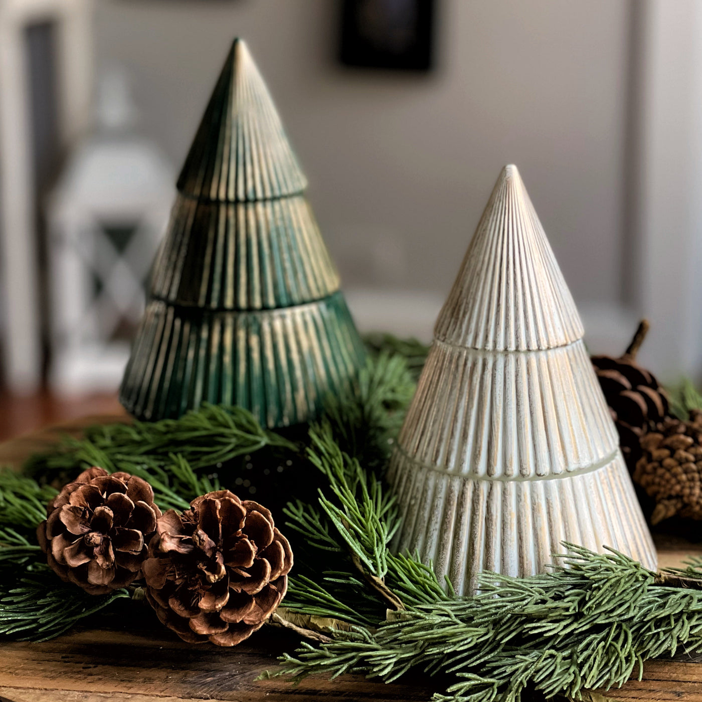 Vintage Christmas Tree Candle