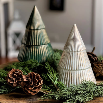 Vintage Christmas Tree Candle