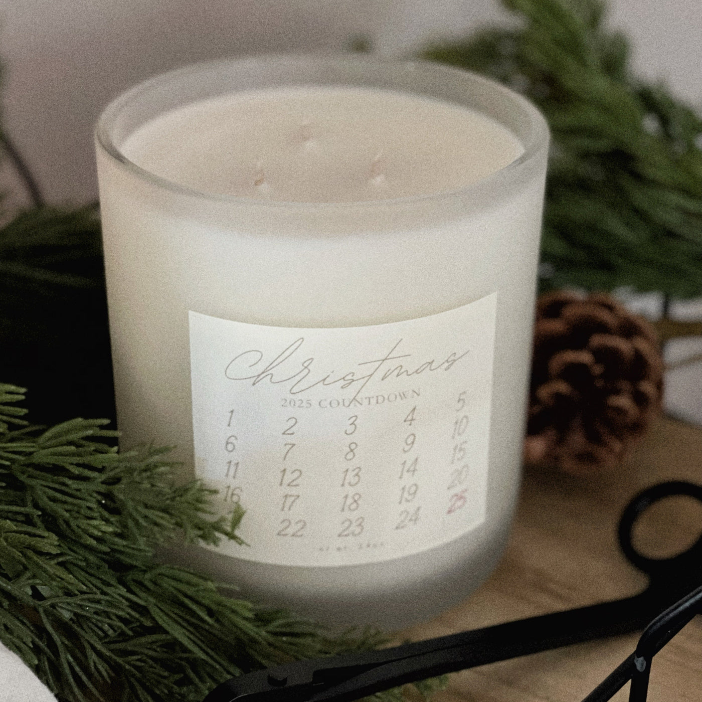 2025 Christmas Advent Candle