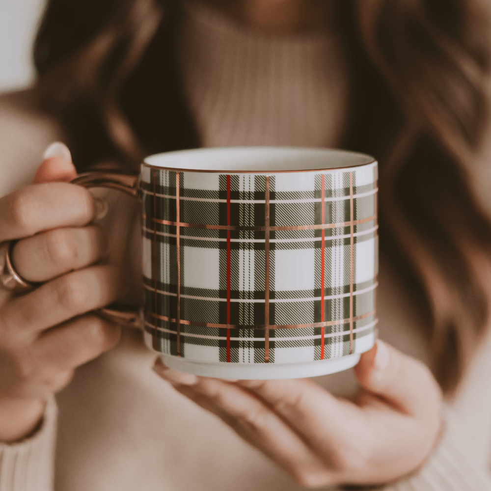 Holiday Plaid Mugs