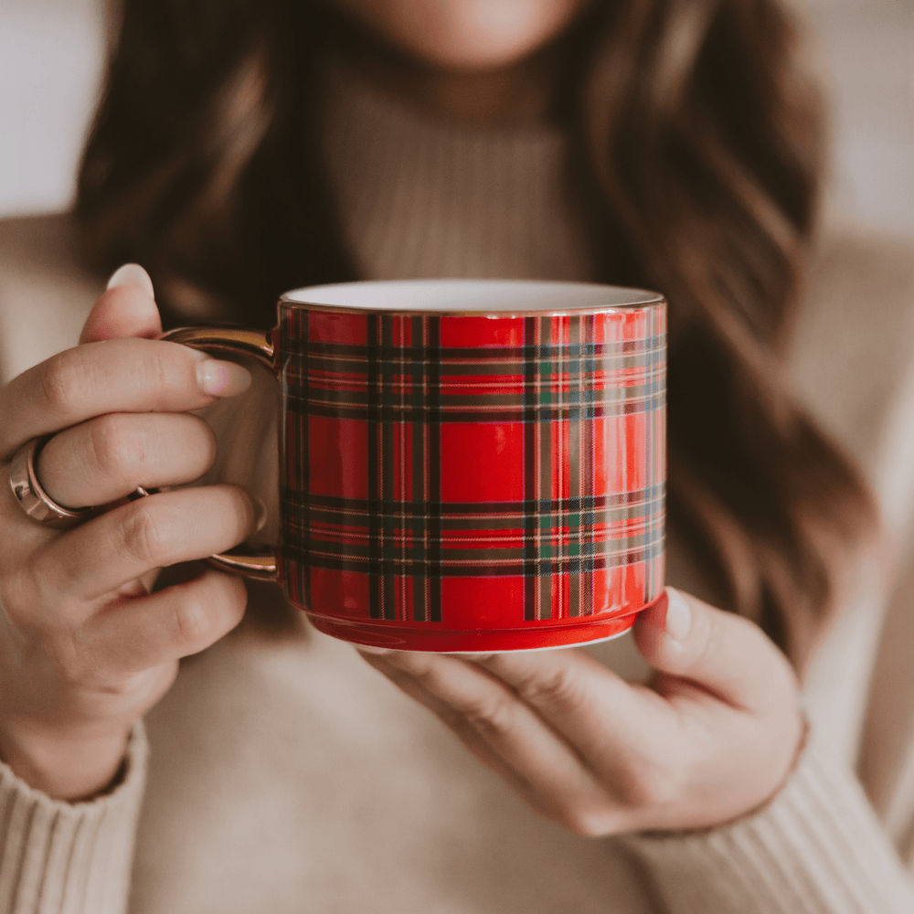 Holiday Plaid Mugs