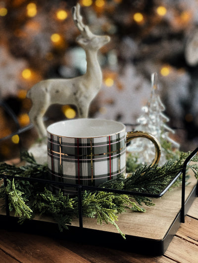 Holiday Plaid Mugs