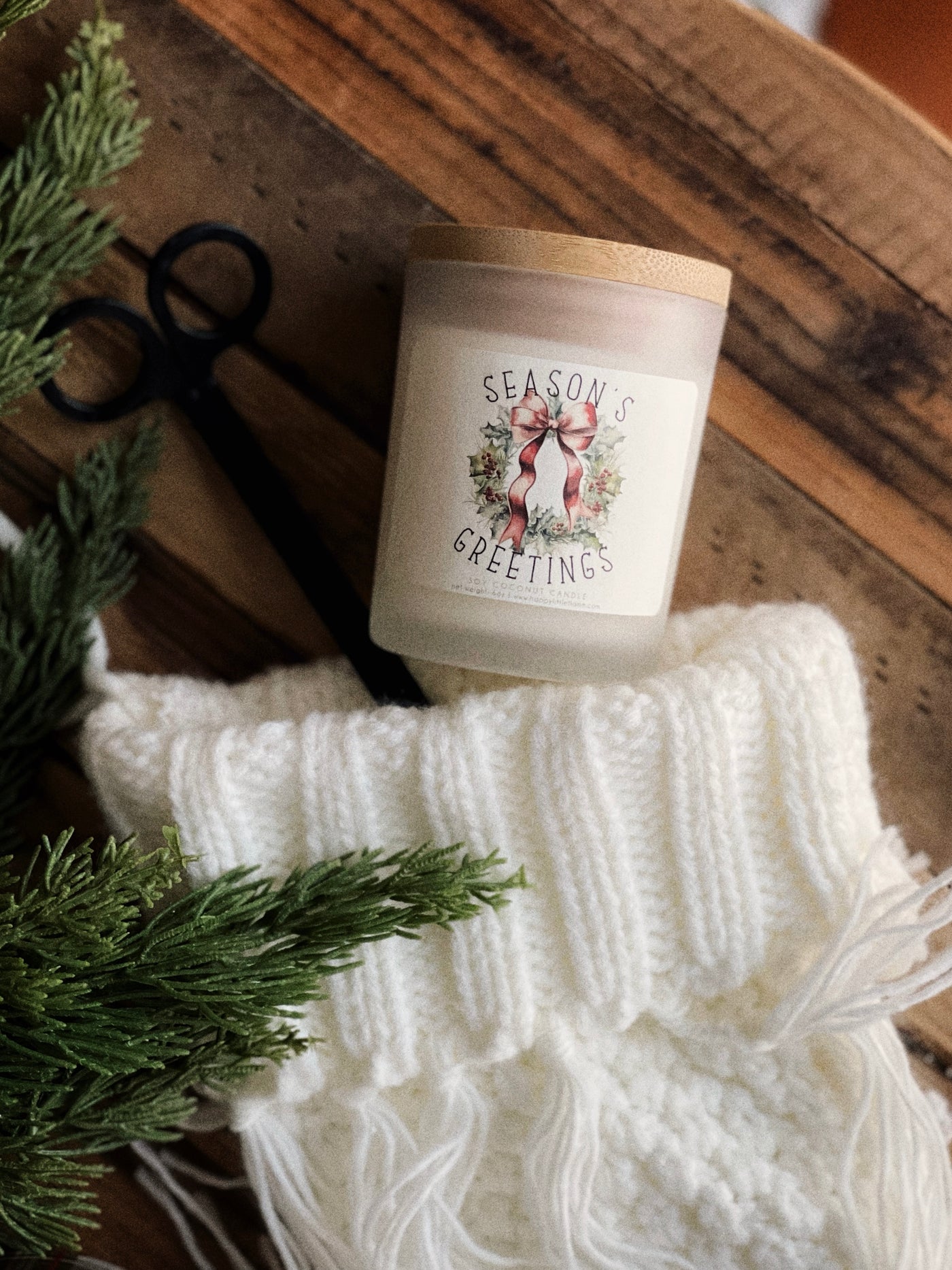 Watercolor Holiday Candles