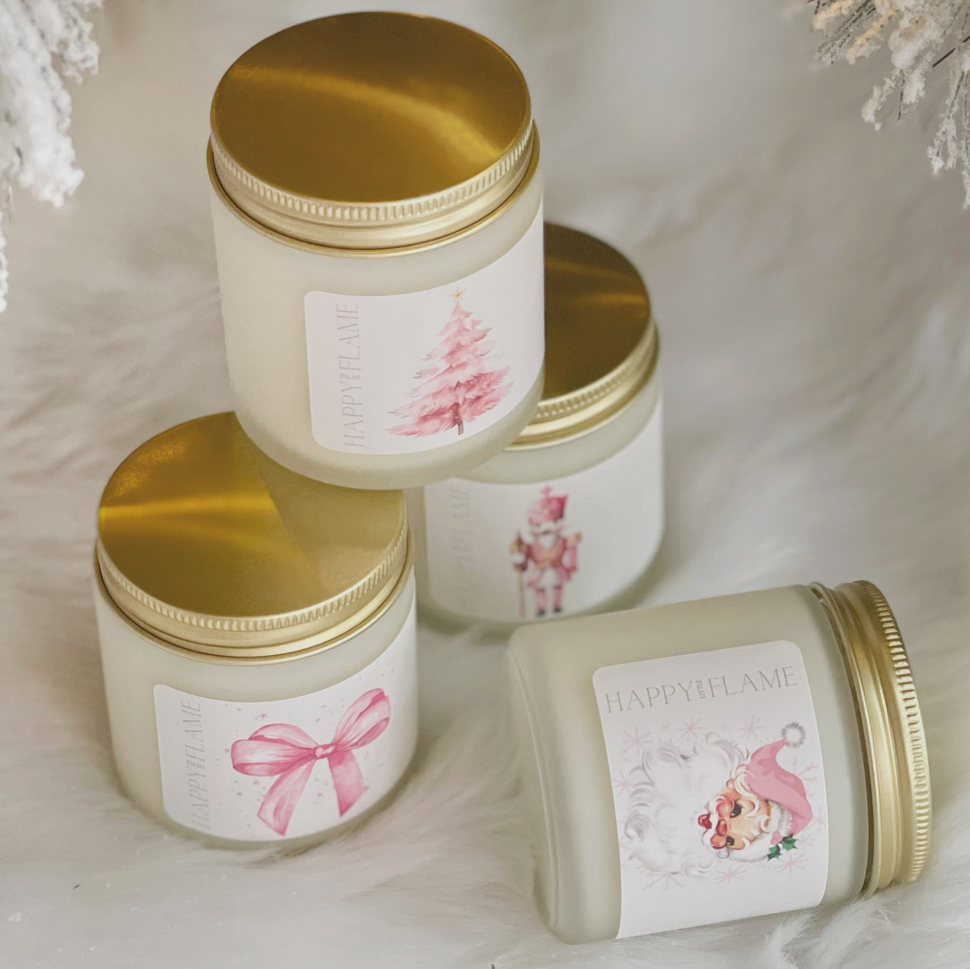 Mini Pinkmas Candles
