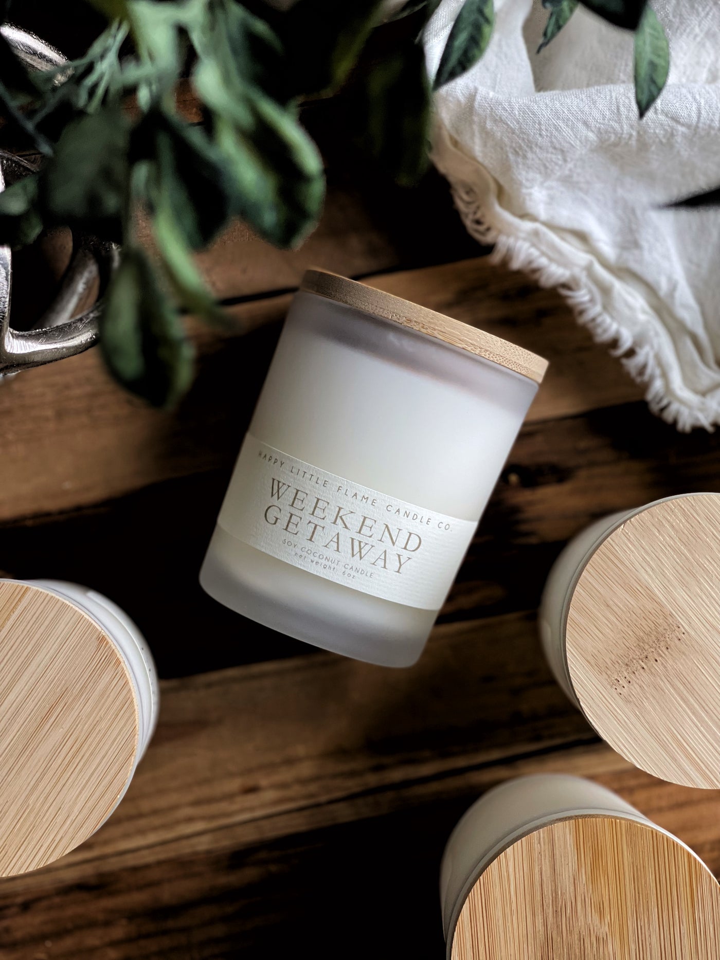 6oz Frosted Candle