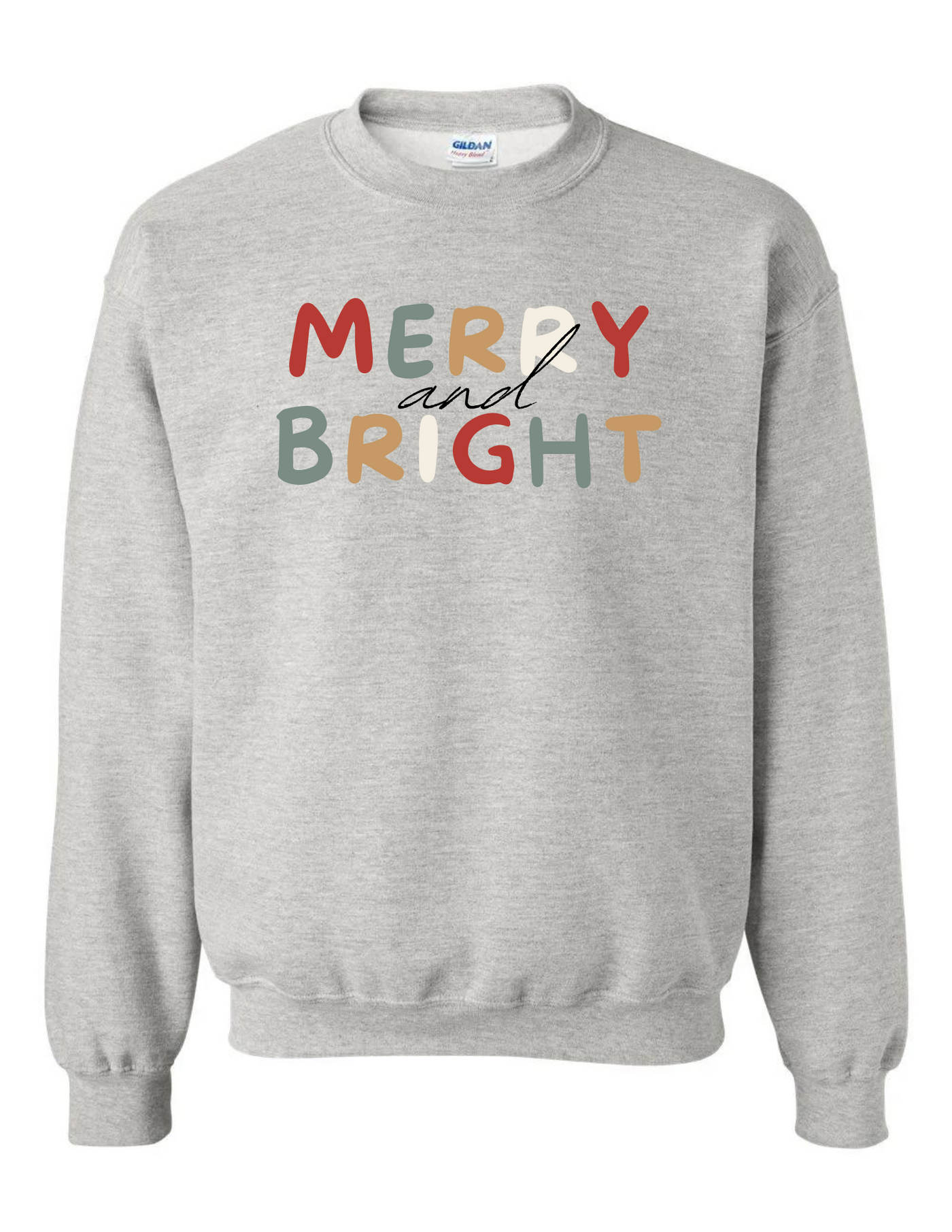 "Merry & Bright" Crewneck Sweatshirt